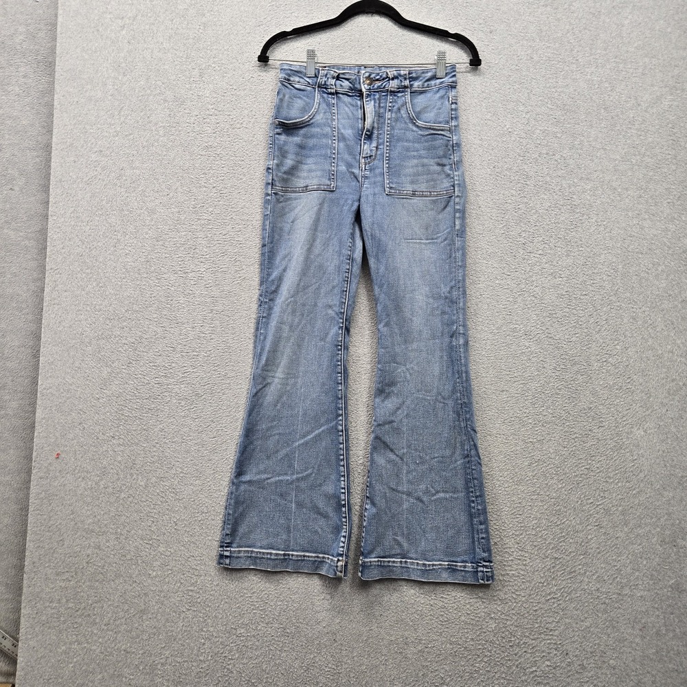 American Eagle Outfitters Women Jeans 4 SHORT Light Blue Denim NEXT LEVEL